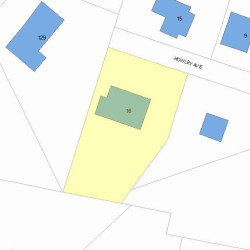 16 Howley Ave, Newton, MA 02459 plot plan