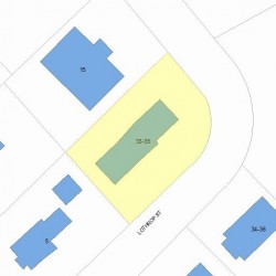 35 Lothrop St, Newton, MA 02460 plot plan