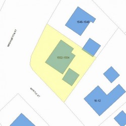 1552 Washington St, Newton, MA 02465 plot plan