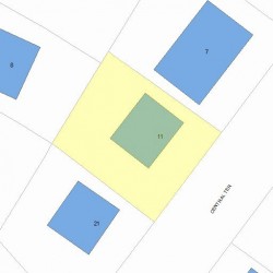 11 Central Ter, Newton, MA 02466 plot plan