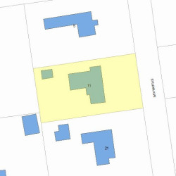 11 Sylvan Ave, Newton, MA 02465 plot plan
