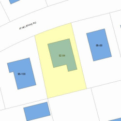 92 Athelstane Rd, Newton, MA 02459 plot plan