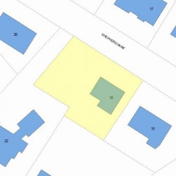 18 Shepherd Park, Newton, MA 02468 plot plan
