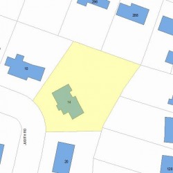 14 Judith Rd, Newton, MA 02459 plot plan