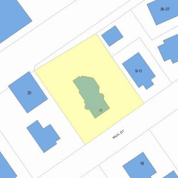 17 Paul St, Newton, MA 02459 plot plan