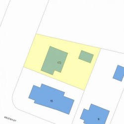 172 Winslow Rd, Newton, MA 02468 plot plan