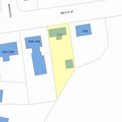 1244 Beacon St, Newton, MA 02468 plot plan