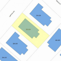 224 Linwood Ave, Newton, MA 02460 plot plan