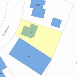 82 Los Angeles St, Newton, MA 02458 plot plan