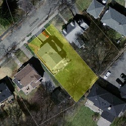 136 Oliver Rd, Newton, MA 02468 aerial view