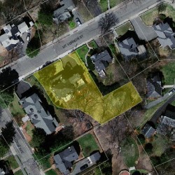 302 Mount Vernon St, Newton, MA 02465 aerial view