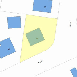43 Pine St, Newton, MA 02465 plot plan