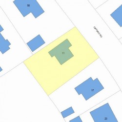 11 Oxford Rd, Newton, MA 02459 plot plan