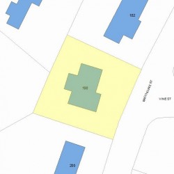 190 Brookline St, Newton, MA 02459 plot plan