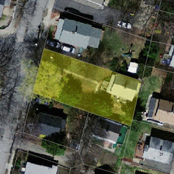 18 Williams St, Newton, MA 02464 aerial view