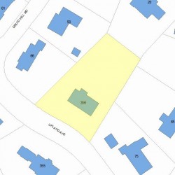 356 Upland Ave, Newton, MA 02461 plot plan