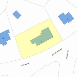 9 Devonshire Rd, Newton, MA 02468 plot plan