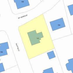 140 Mount Vernon St, Newton, MA 02465 plot plan