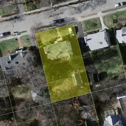 60 Halcyon Rd, Newton, MA 02459 aerial view