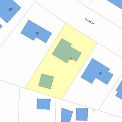 135 Clark St, Newton, MA 02459 plot plan