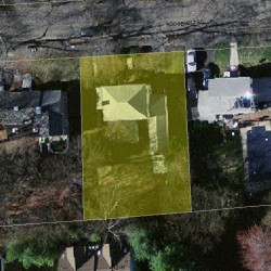 25 Roosevelt Rd, Newton, MA 02459 aerial view