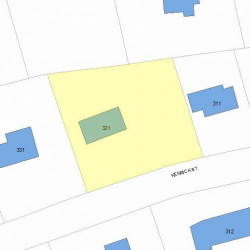 321 Kenrick St, Newton, MA 02458 plot plan