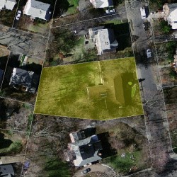 23 Exmoor Rd, Newton, MA 02459 aerial view