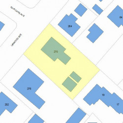 270 Linwood Ave, Newton, MA 02460 plot plan