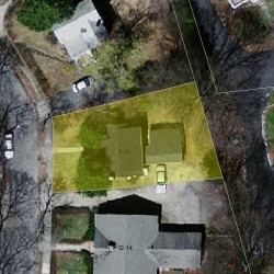 8 Coyne Rd, Newton, MA 02468 aerial view