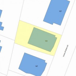 143 Charlesbank Rd, Newton, MA 02458 plot plan