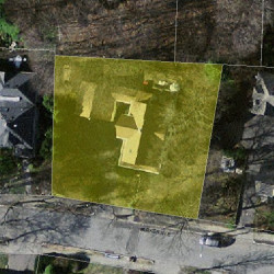 13 Parker Ave, Newton, MA 02459 aerial view