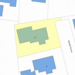21 Washington Ter, Newton, MA 02460 plot plan