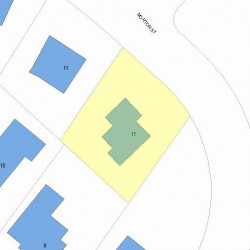 17 Morton St, Newton, MA 02459 plot plan