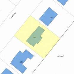 237 Spiers Rd, Newton, MA 02459 plot plan