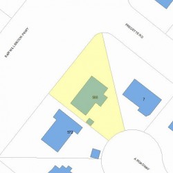 566 Saw Mill Brook Pkwy, Newton, MA 02459 plot plan