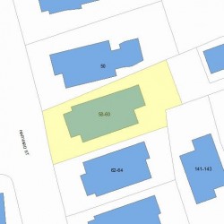 58 Harvard St, Newton, MA 02460 plot plan