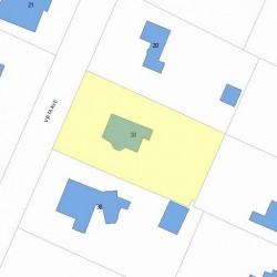 30 Vista Ave, Newton, MA 02466 plot plan