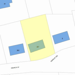 287 Kenrick St, Newton, MA 02458 plot plan