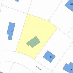 14 Ridge Rd, Newton, MA 02468 plot plan