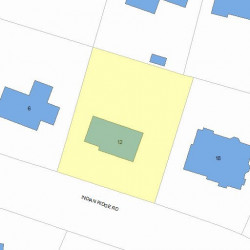 12 Indian Ridge Rd, Newton, MA 02459 plot plan