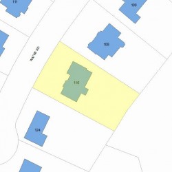116 Wayne Rd, Newton, MA 02459 plot plan