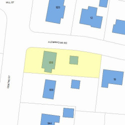 930 Centre St, Newton, MA 02459 plot plan