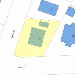 341 Wolcott St, Newton, MA 02466 plot plan