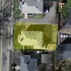 504 Lowell Ave, Newton, MA 02460 aerial view