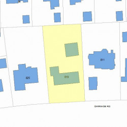 819 Commonwealth Ave, Newton, MA 02459 plot plan