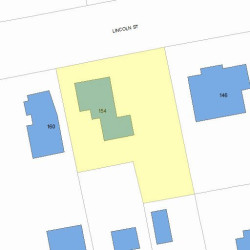 154 Lincoln St, Newton, MA 02461 plot plan