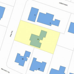 56 Park Ave, Newton, MA 02458 plot plan