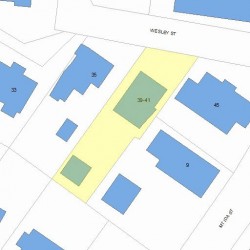 41 Wesley St, Newton, MA 02458 plot plan