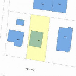 450 Highland St, Newton, MA 02460 plot plan