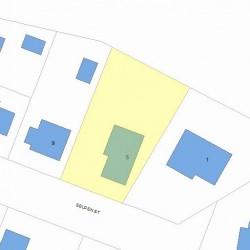 5 Selden St, Newton, MA 02468 plot plan